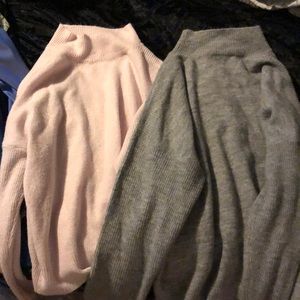 Two mock neck sweaters!